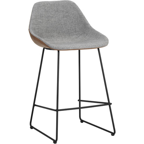 Mccoy 36.25 inch November Grey / Cinnamon Brown Counter Stool